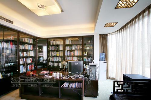中式中式風(fēng)格書房設(shè)計(jì)案例