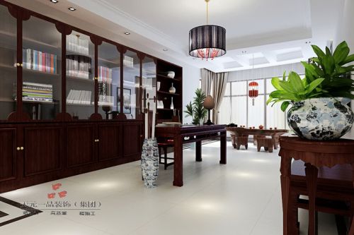 中式中式風(fēng)格書房設(shè)計(jì)案例