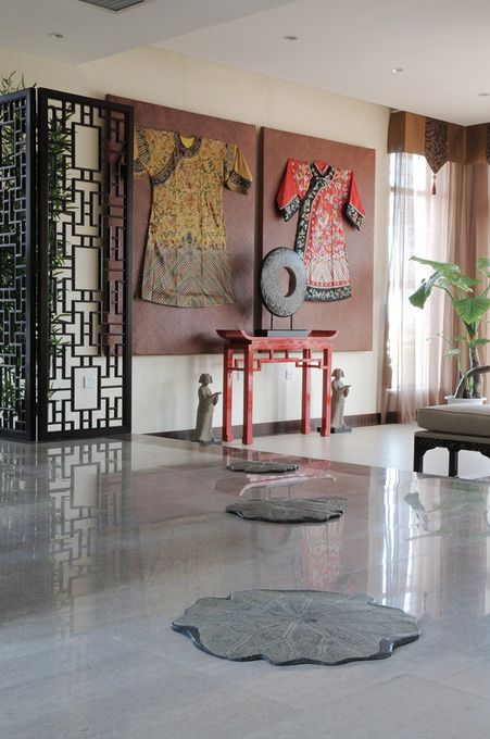 中式玄關隔斷玄關柜效果圖