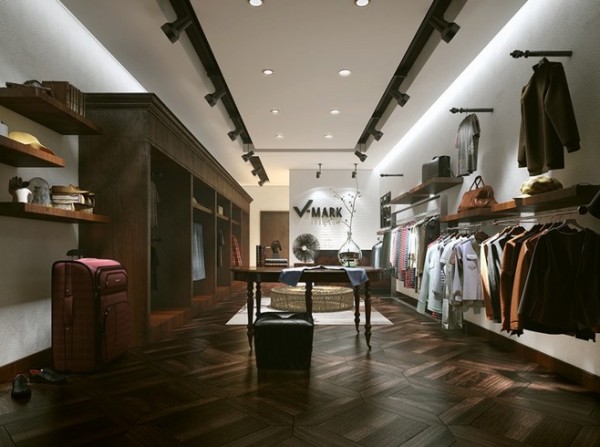 服装店装修壁纸