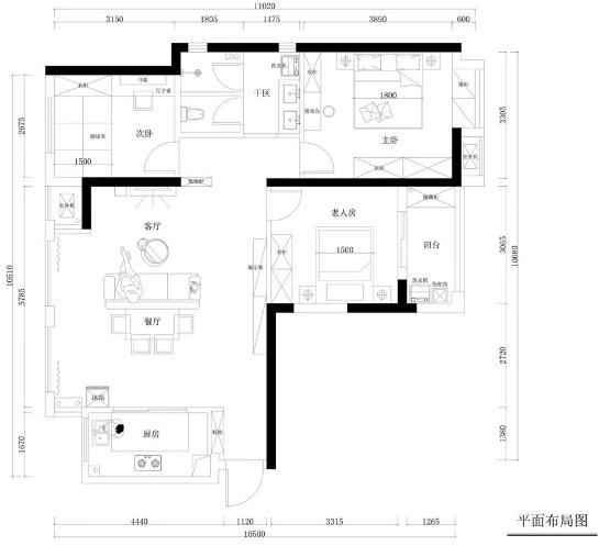 90平怎么装？打通阳台并入客厅，简洁干净，日子越过越幸福