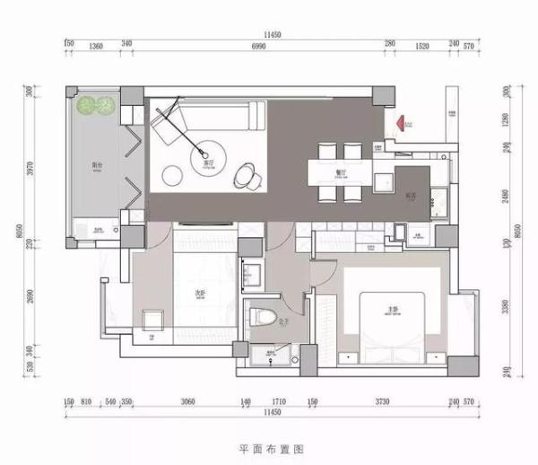 72平的极简风小户型设计，客餐厅的收纳太充足了