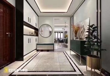 玖珑湖新中式风格硬装即将完工-完工