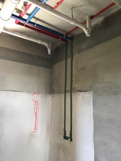 云峰原著11#孙府施工现场-水电