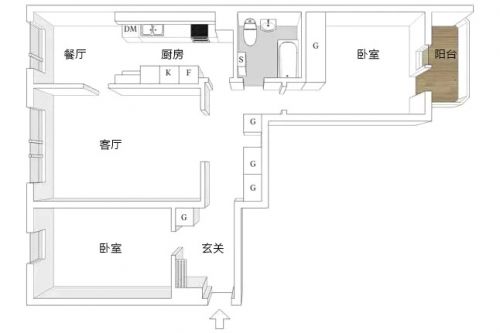 84平北歐風(fēng)格兩室兩廳裝修 小戶型新風(fēng)向