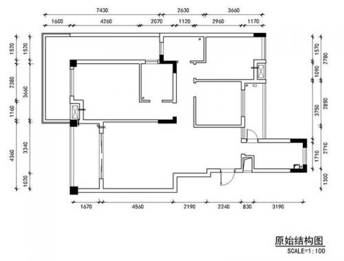 清新蔚藍(lán)風(fēng) 95平地中海三居室設(shè)計(jì)圖