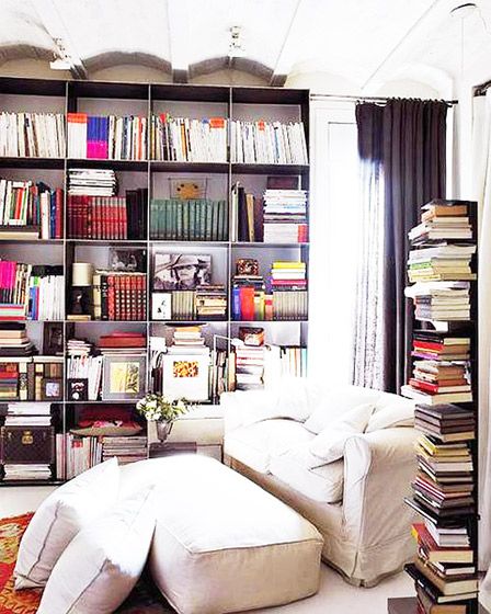給客廳造個(gè)讀書角 20款客廳書架圖片