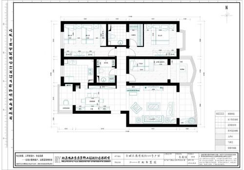 《恬靜生活》130平大三居舊房改造簡約歐式風格案例展示