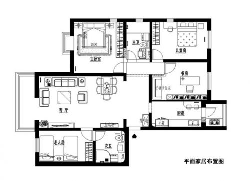 女強(qiáng)人17萬打造京鐵和園145平現(xiàn)代簡(jiǎn)約四居室