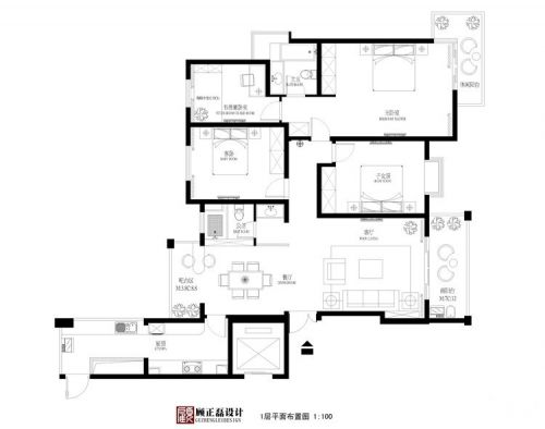 世茂170平米四居現(xiàn)代風(fēng)格