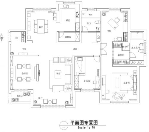 冰清玉潔-180平米三居現(xiàn)代風格