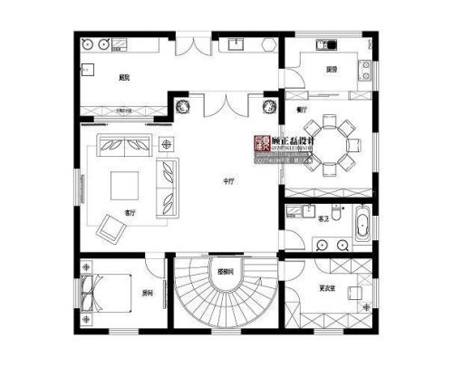 沙家浜自建別墅350平米別墅中式風格