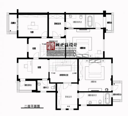 金域藍灣680平米四層聯(lián)體別墅歐式風格