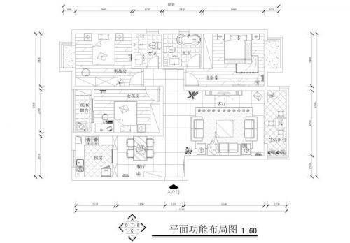 鄭州裝修-升龍鳳凰城139平簡(jiǎn)歐風(fēng)格裝修設(shè)計(jì)效果圖