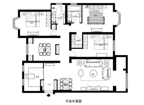 魅力女性13.5萬打造房山大寧山莊120平米美式新古典三室兩