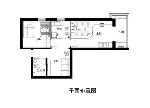 石景山金頂街58平老房變身記-藍(lán)色地中海清新優(yōu)美，空間合理利