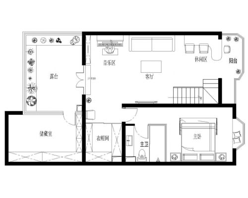 城南嘉園益明園170平米時(shí)尚潮流家