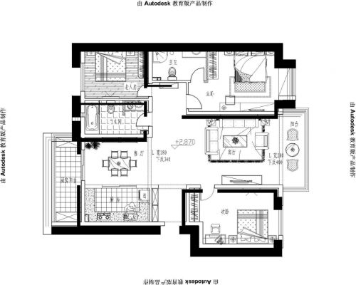 整體家裝3系打造田村山南路三室兩廳新古典，超凡脫俗的奢華