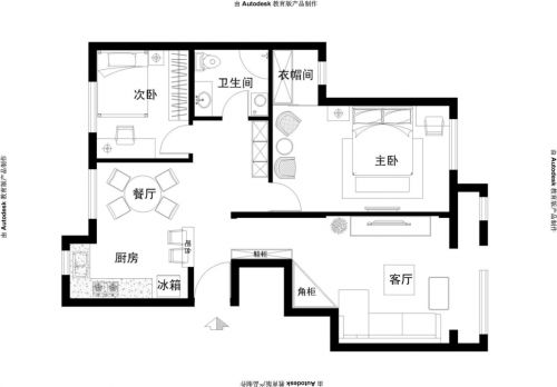 90后小夫妻8.7萬(wàn)打造密云保利花園時(shí)尚浪漫歐式88平兩居