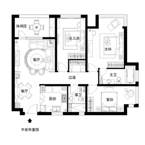 清水灣120平米雅韻中式風(fēng)情三居