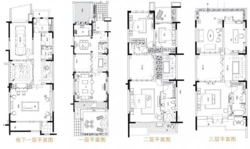 西安宏基紫韻別墅地中海風格樣板間