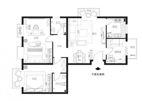 龍山御景143平米韓式田園風(fēng)格