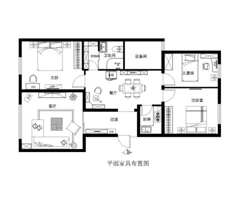 房山401所簡約風(fēng)格105平米裝修