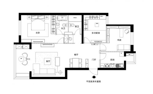 龍錦苑125平米現(xiàn)代簡(jiǎn)約風(fēng)情