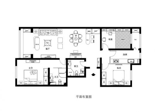 新婚夫婦的浪漫140平米戀日嘉園三居室