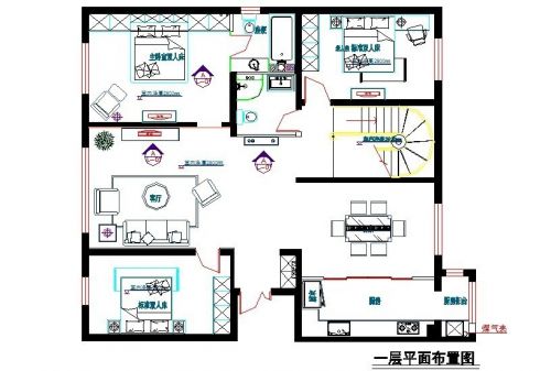 延慶悅澤苑300平沉穩(wěn)奢華混搭聯(lián)排別墅設計