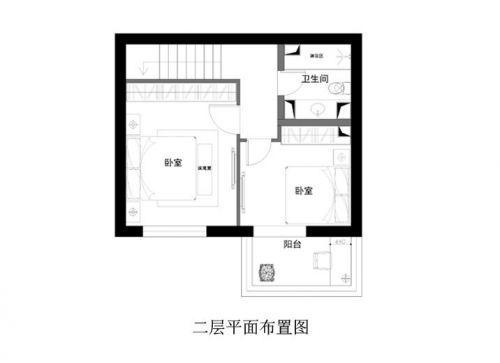 白色調(diào)純潔華僑城118平米頂層復式簡歐兩居