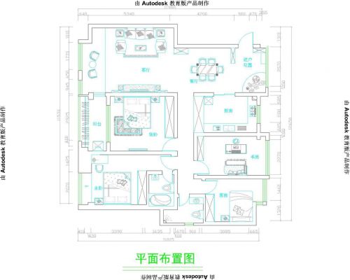 120平新中式四室兩廳，三代同堂的溫馨居室