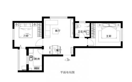 【鄭州實(shí)創(chuàng)裝飾】潤城兩居室溫馨田園風(fēng)情裝修設(shè)計(jì)