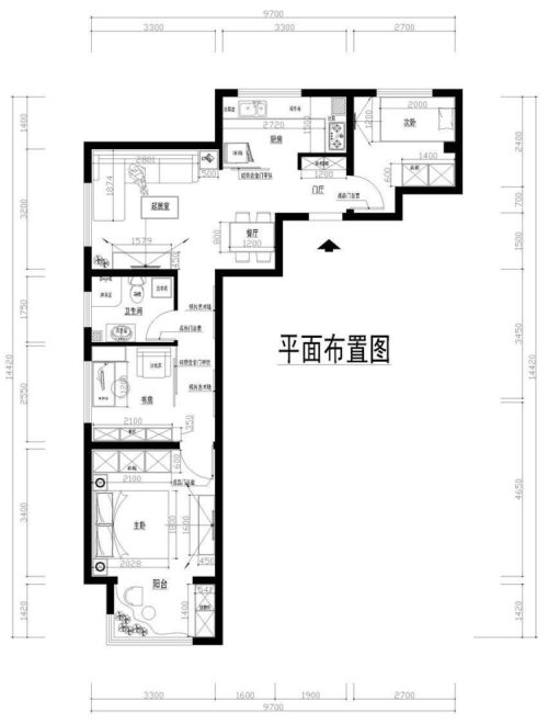 上海三居室，88平米，現(xiàn)代簡約風格裝修，簡單不單調(diào)，9萬元