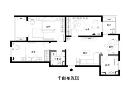 玉淵潭南路九號(hào)院104平簡(jiǎn)約時(shí)尚案例賞析