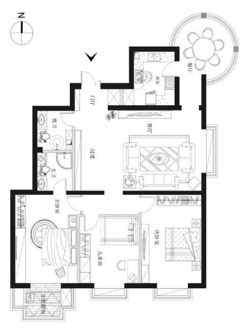 上海160平米，三居室裝修，現(xiàn)代簡約奢華裝修，超高性價比