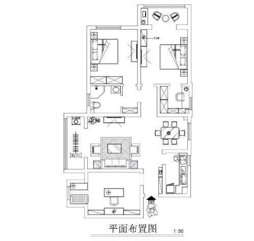 【鄭州實創(chuàng)裝飾】正商藍海港灣130平溫馨簡約裝修設計圖