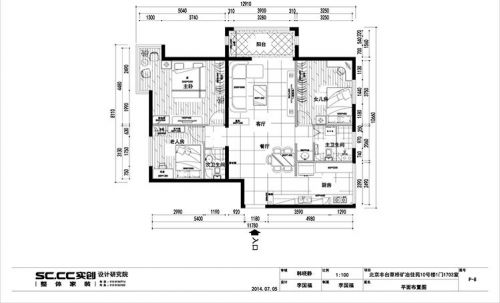 淡雅色彩裝修130平米礦冶佳苑小區(qū)