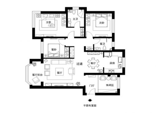 152平米--新中式混搭三居