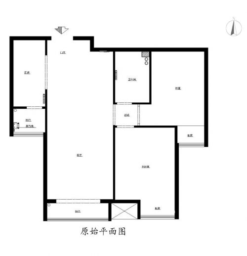 12萬現代歐式石景山融景城90平米裝修案例