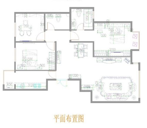 【天驕英地華庭】120平三居室歐式風(fēng)情的設(shè)計(jì)圖