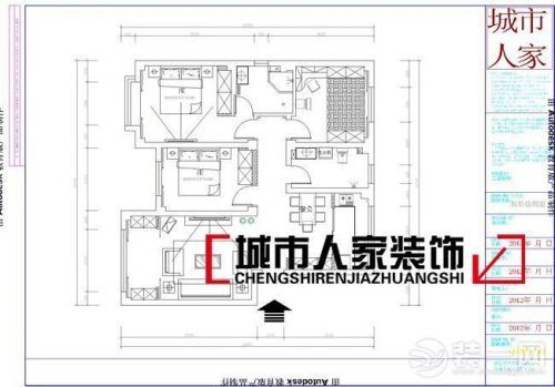 簡單素雅110平米新中式裝修風(fēng)格