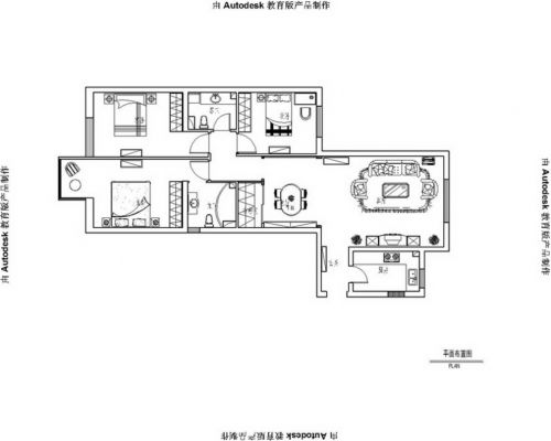 北京華貿(mào)城130平簡(jiǎn)歐風(fēng)格案例