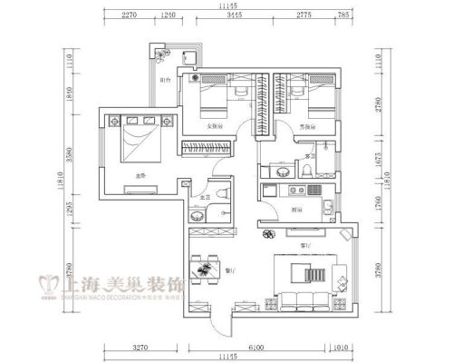 天地灣119平方三室兩廳現(xiàn)代簡(jiǎn)約風(fēng)格裝修效果圖