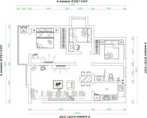 信息工程學院家屬院110平三室兩廳現(xiàn)代簡約裝修效果圖案例