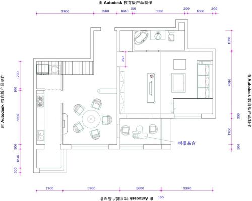 中國鐵建廣場150平混搭風格案例