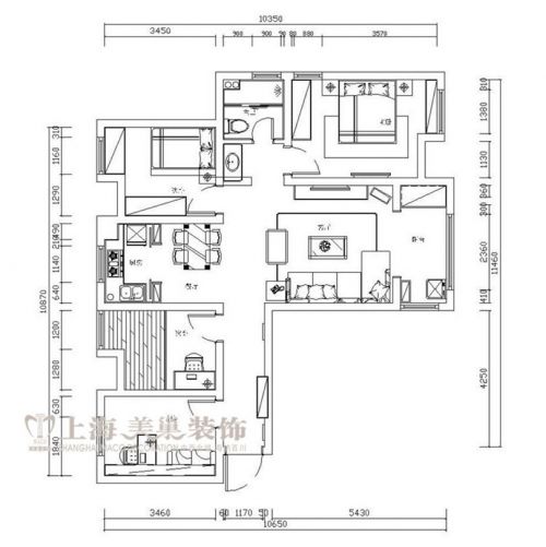 財(cái)信圣堤亞納125平現(xiàn)代簡(jiǎn)約風(fēng)格裝修效果圖