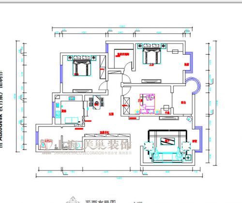 濱河名家166平新中式裝修三室兩廳樣板間效果圖