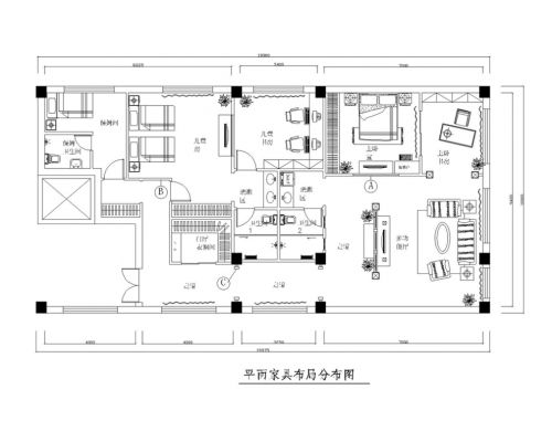 輝煌國(guó)際廣場(chǎng)210平簡(jiǎn)歐風(fēng)格案例