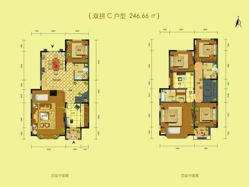 歐式風(fēng)格峪上桃墅林裝修設(shè)計案例